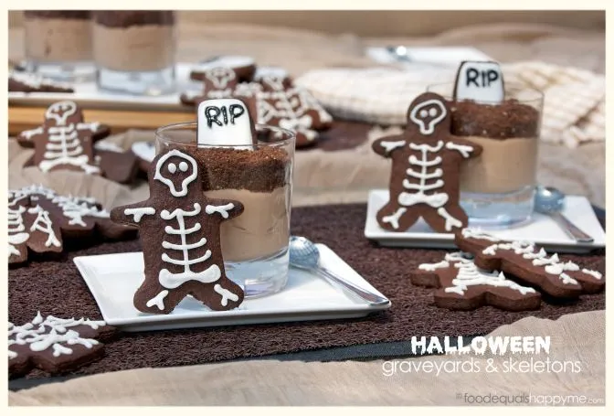 Halloween Choc Hazelnut Mousse Graveyards