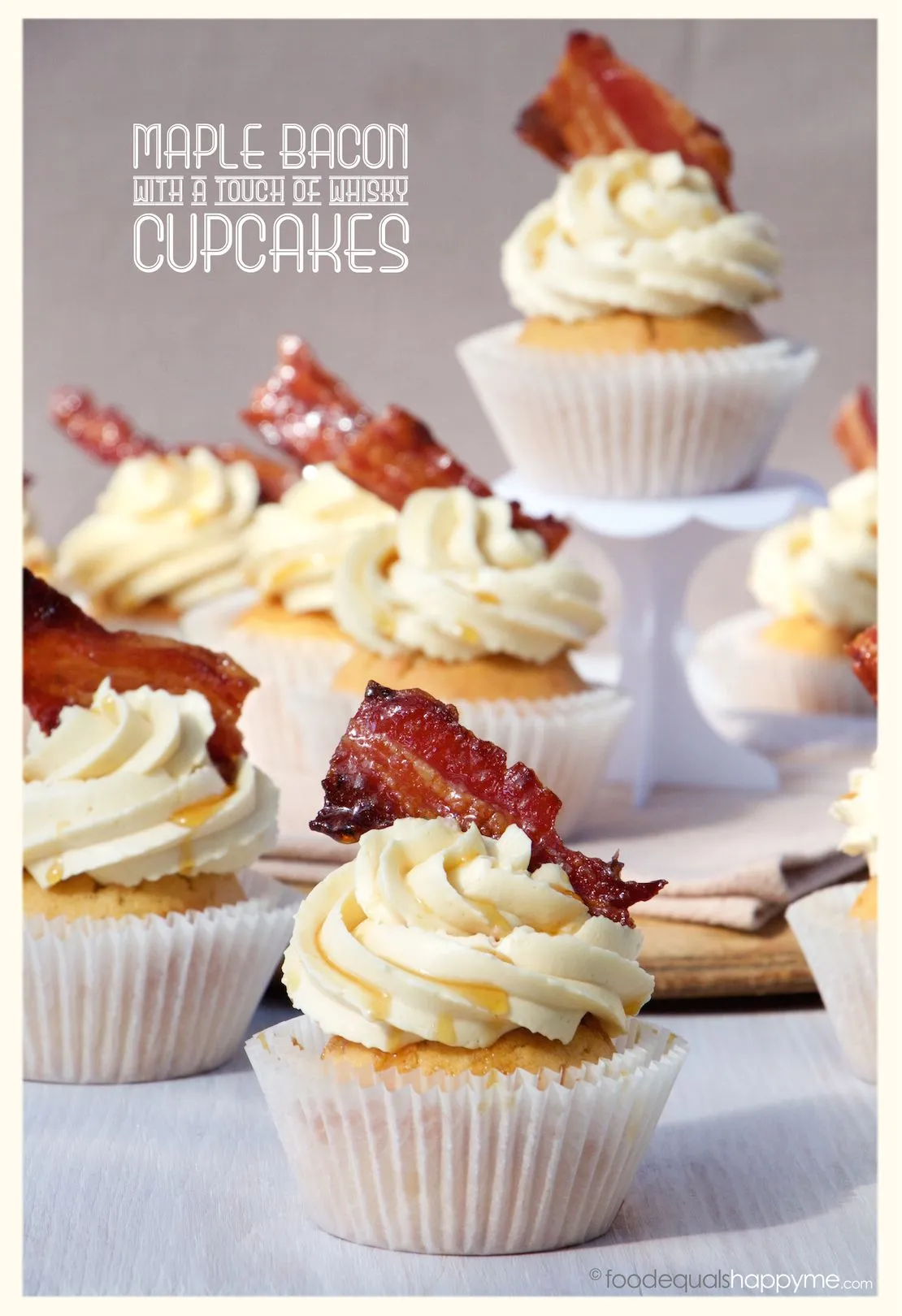 Maple Bacon Cupcakes (with a Touch of Whiskey)